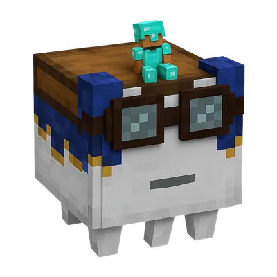 快乐恶魂的近照，展示其友好的笑脸